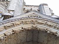Chartres, Cathedrale, Portail nord, Zodiaque et travaux des champs (1)